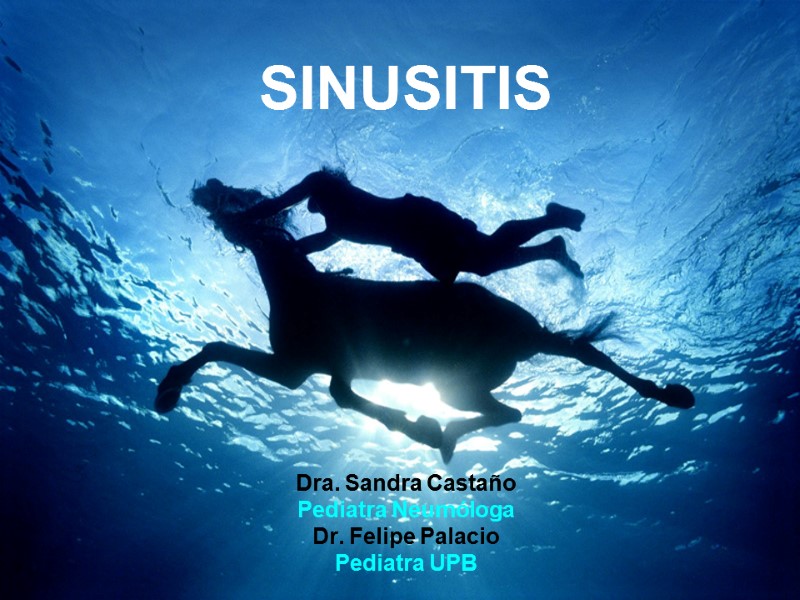 SINUSITIS Dra. Sandra Castaño Pediatra Neumóloga Dr. Felipe Palacio Pediatra UPB